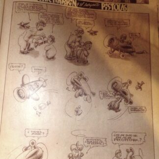 TIRA COMICA ANTIGUA. 1939 CHICHARRIN Y EL SARGENTO PISTOLAS /3