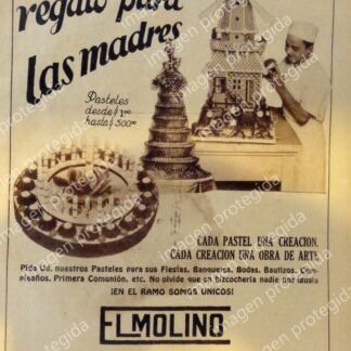 AFICHE RETRO. PANADERIA EL MOLINO 1936 (BIMBO)