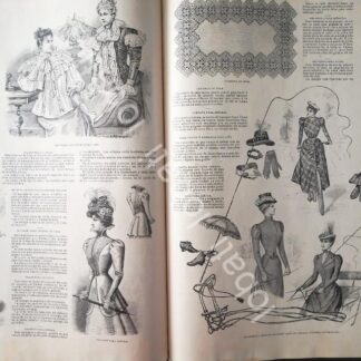 GACETA ANTIGUA. " PAGINAS DE LA MODA " 1898 /12