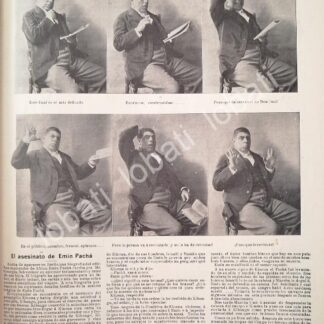 CARTEL ANTIGUO ORIGINAL DE EL ACTOR ENRIQUE LABRADA CARBALLO 1898 / FEP Y OTRAS NOTAS