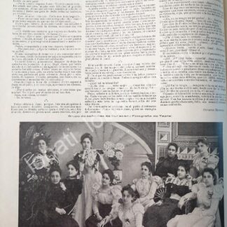 CARTEL ANTIGUO ORIGINAL DE DAMAS DE LA ALTA SOCIEDAD DE CILIACAN. FOTO DE JOSE M. TAPIA 1898