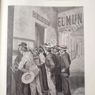 PORTADA ANTIGUA ORIGINAL  1898 LEYENDO TELEGRAMAS. POR: JOSE MARIA VILLASANA