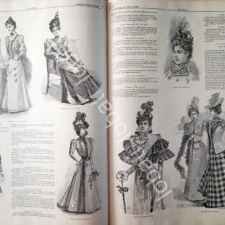 GACETA ANTIGUA. " PAGINAS DE LA MODA " 1898 /15
