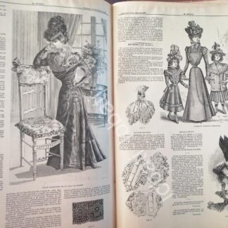 GACETA ANTIGUA. " PAGINAS DE LA MODA " 1898 /20