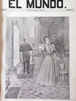 PORTADA ANTIGUA ORIGINAL 1898 ANTES DEL BAILE. POR: ANTONIO BRIBIESCA