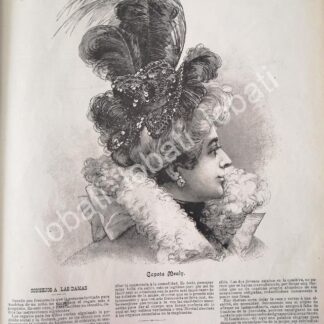 GACETA ANTIGUA PAGINAS DE LA MODA 1898 /4