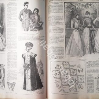 GACETA ANTIGUA 1898 PAGINAS DE LA MODA /5