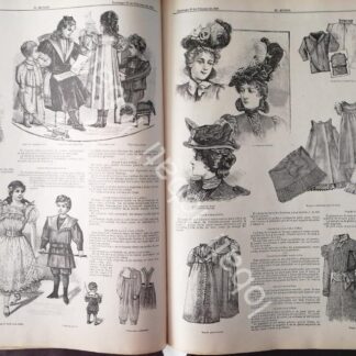 GACETA ANTIGUA 1898 PAGINAS DE LA MODA /7