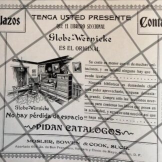 CARTEL PUBLICITARIO ANTIGUO TIENDA MOSLER BOWEN 1906 /2