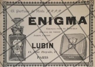 CARTEL PUBLICITARIO ANTIGUO PERFUMERIA LUBIN 1906