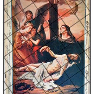 PORTADA ANTIGUA 1906 CRUCIFIXION DE JESUS / ARTE SACRO