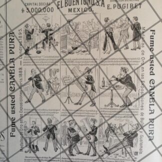 TIRA COMICA ANTIGUA 1906 TABACOS CANELA EL BUEN TONO N40