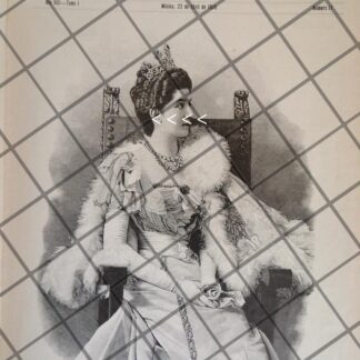 PORTADA ANTIGUA 1906 LA REINA ELENA DE ITALIA