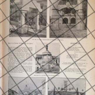 AFICHE ANTIGUO ARCOS TRIUNFALES OAXACA, TUXTLA Y ZAC. 1906