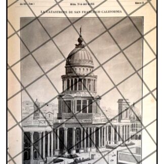 PORTADA ANTIGUA INCENDIO DE SAN FRANCISCO 1906 AYUNTAMIENTO