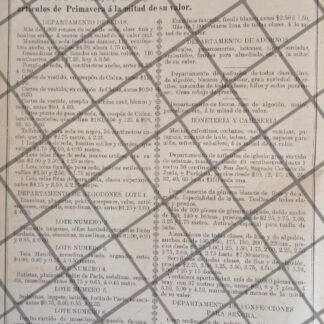 PUBLICIDAD ANTIGUA TIENDA EL PUERTO DE VERACRUZ 1906 /29