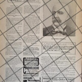 CARTEL ANTIGUO TONICO PERUNA. EDUARDO G PANKHURST 1906 2