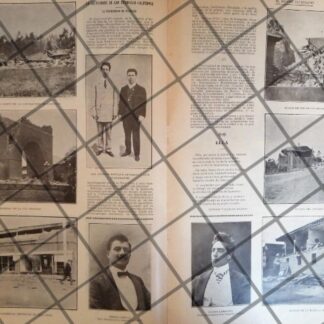 AFICHE ANTIGUO GRAN INCENDIO EN SAN FRANCISCO CAL 1906