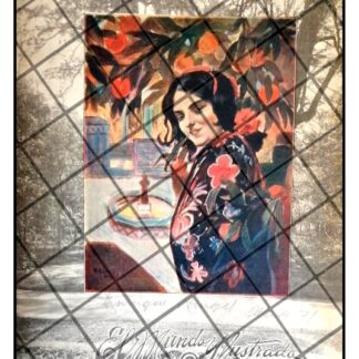 PORTADA ANTIGUA ARTISTICA 1906 DE RAFAEL LILLO - DAMA