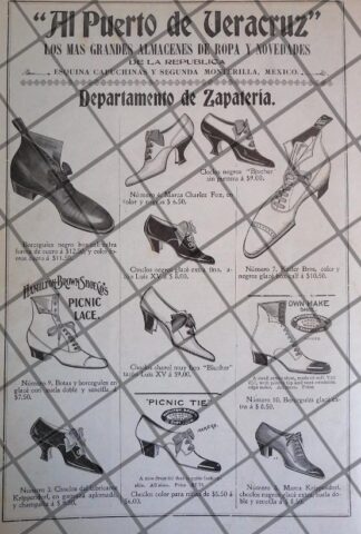 PUBLICIDAD ANTIGUA TIENDA EL PUERTO DE VERACRUZ 1906 /22