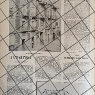 AFICHE ANTIGUO LA CASA DEL ALFEÑIQUE Y MAS, PUEBLA 1906