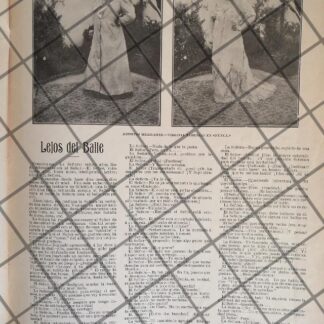 AFICHE ANTIGUO ACTRIZ VIRGINIA FABREGAS. LA OBRA "NUNCA" 1906