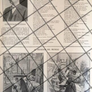 AFICHE ANTIGUO ENRIQUE MUÑOZ ARISTEGUI Y MAS NOTAS 1906