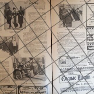 AFICHE ANTIGUO FLORENCE MILLER Y EL VOTO DE LA MUJER 1906