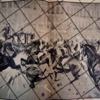 GRABADO ANTIGUO ATENTADO CONTRA REYES DE ESPAÑA 1906