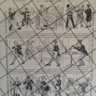 TIRA COMICA ANTIGUA CIGARRERA EL BUEN TONO 1906 /34