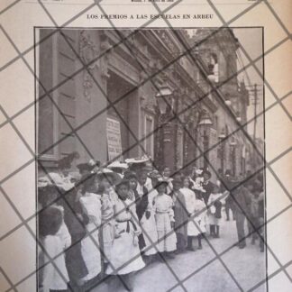 PORTADA ANTIGUA 1906 NIÑAS EN EL TEATRO ARBEU