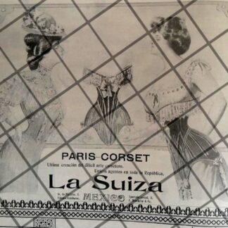 CARTEL PUBLICITARIO ANTIGUO TIENDA DE ROPA LA SUIZA 1906