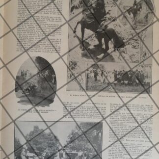 AFICHE ANTIGUO CLUB HIPICO ALEMAN CASCADA DEL PEÑON 1906