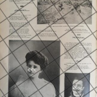 AFICHE ANTIGUO BODA. BRANIFF GARAMENDI 1906 Y MAS