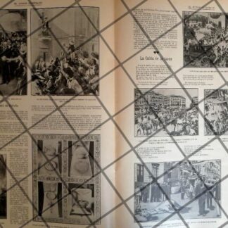 AFICHE ANTIGUO BODA Y ATENTADO REY DE ESPAÑA 1906