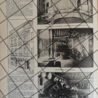 AFICHE ANTIGUO FABRICA DE DULCES DEVERDUN 1906