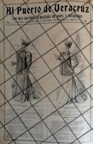 PUBLICIDAD ANTIGUA TIENDA EL PUERTO DE VERACRUZ 1906 /33