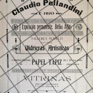 PUBLICIDAD ANTIGUA TIENDA CASA CLAUDIO PELLANDINI 1911 40