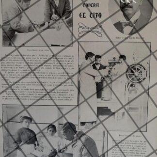 AFICHE ANTIGUO BENITO SANCHEZ DESCUBRE VACUNA TIFO ?