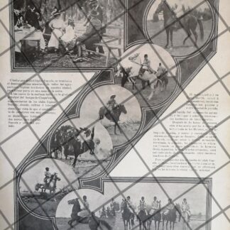 AFICHE ANTIGUO FIESTA EN EL CLUB HIPICO FRANCES 1911