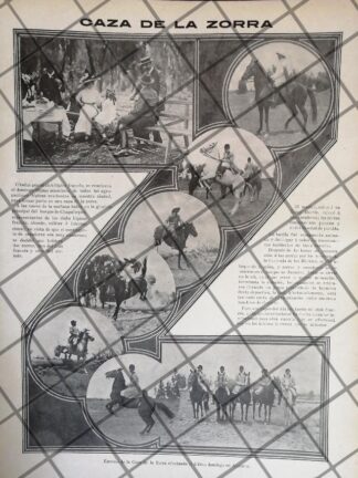 AFICHE ANTIGUO FIESTA EN EL CLUB HIPICO FRANCES 1911