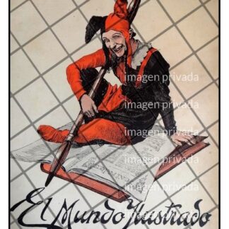 PORTADA ANTIGUA ARTISTICA 1911 EL ARLEQUIN