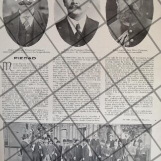 AFICHE ANTIGUO BANQUETE A VICTORIANO PIMENTEL LOPEZ 1911