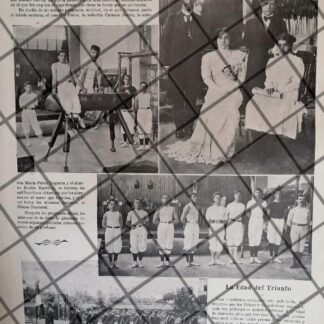 AFICHE ANTIGUO EL INTERNADO NACIONAL 1911 FIN DE CURSOS