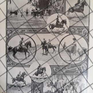 AFICHE ANTIGUO COMPETENCIA CLUB HIPICO FRANCES 1911