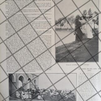 AFICHE ANTIGUO FIESTAS CARIDAD CLUB CAMPESTRE 1911 D.F