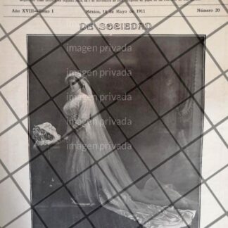 PORTADA ANTIGUA 1911 BODA. LEONOR PRIDA SANTACILIA 1911
