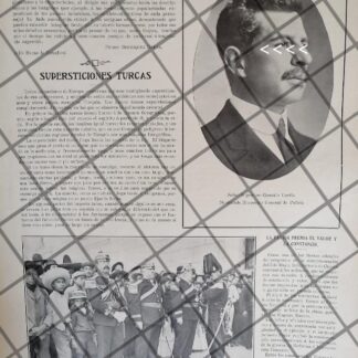 AFICHE ANTIGUO GONZALO GARITA Y FRONTERA Y MAS NOTAS 1911