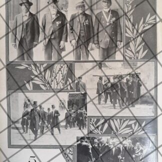 AFICHE ANTIGUO 1911 VETERANOS DE LA BATALLA DEL 5 DE MAYO