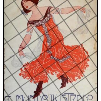 PORTADA ANTIGUA ARTISTICA 1911 BAILARINA